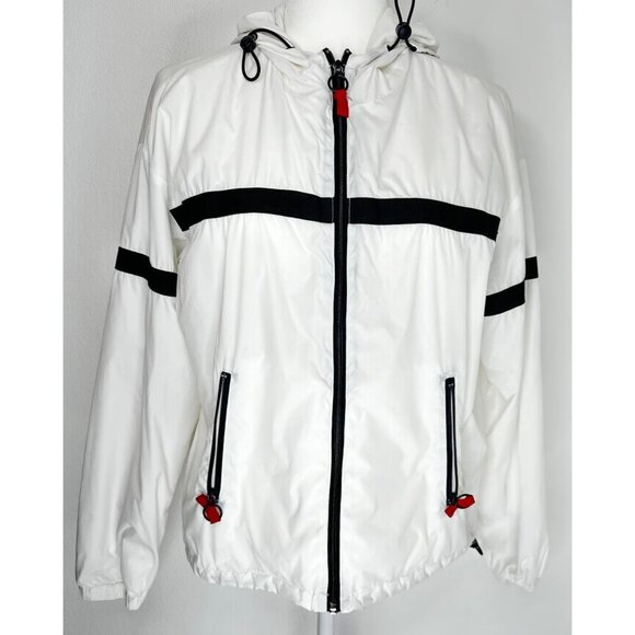 Garage Windbreaker Women Small White Full Zip - Picture 1 of 10